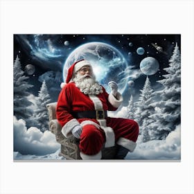 Santa Claus in Magical Land Canvas Print