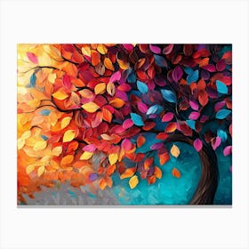 Colorful Tree Canvas Print