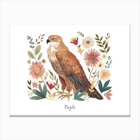 Little Floral Eagle 3 Poster Canvas Print