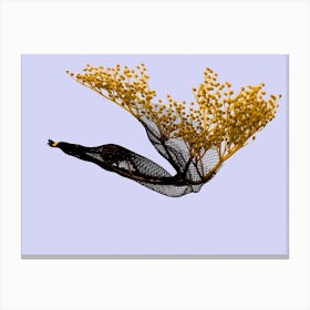 Fly Baby Yellow Canvas Print