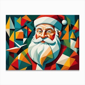 Beautiful Abstract Santa Claus Canvas Print