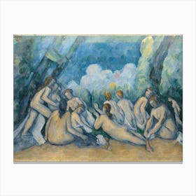Bathers, Paul Cézanne Canvas Print