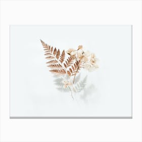 Ferns And Flowers Canvas Print