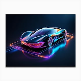 Futuristic Car 10 Canvas Print