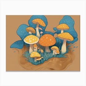 Mushroom Forest Canvas Print