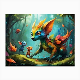 Rainbow Creatures #6 Canvas Print