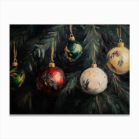 Christmas Ornaments 1 Canvas Print