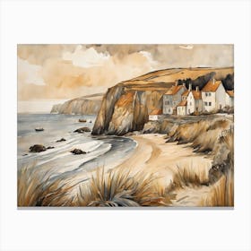 European Coastal Painting (208) Canvas Print