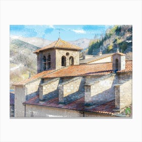 Church In Catalonia 20230416091073rt1pub Canvas Print