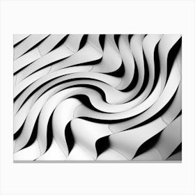 Abstract Wave Pattern Canvas Print