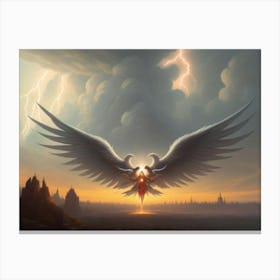 Winged Devil Diva Canvas Print