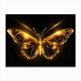 Golden Butterfly 97 Canvas Print