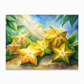 8 Star Fruits Shining Under The Sun (1) Canvas Print