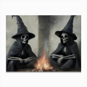 Skeletons 50 Canvas Print