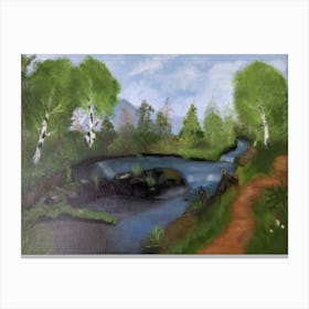 Birch grove Canvas Print