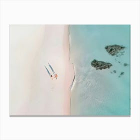 Aerial View Of A Beach 4 Canvas Print