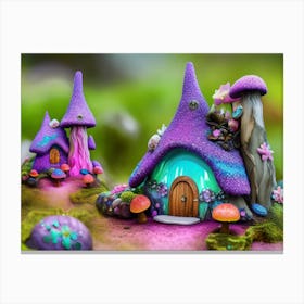 Fairy Houses 1 Canvas Print