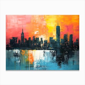 abstract New York cityscape 1 Canvas Print