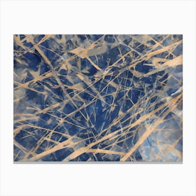 Blue Grunge Texture 7 Canvas Print