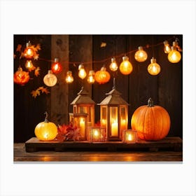 Autumn Lanterns Canvas Print