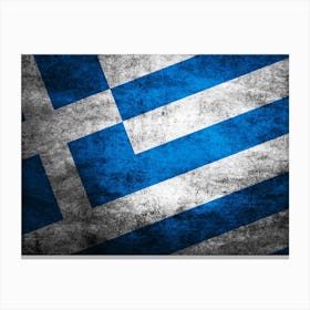 Greek Flag 1 Canvas Print