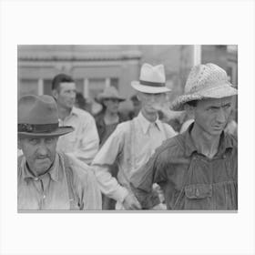Untitled Photo, Possibly Related To Farmers Standing In Street, Caruthersville, Missouri By Russell Lee Canvas Print