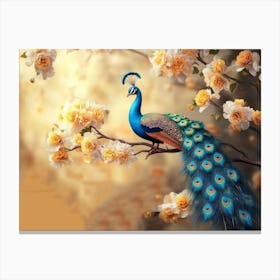 Peacock 15 Canvas Print