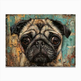 Pug Fine Art Portrait1 Canvas Print