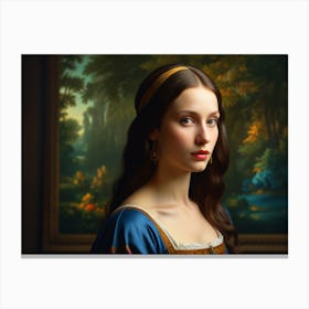 Portrait Of A Young Woman 4 Canvas Print