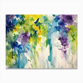 Watercolor Flowers 60 Canvas Print