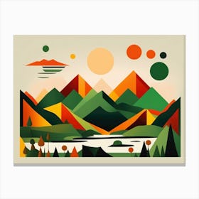 Abstract Landscape Canvas Print