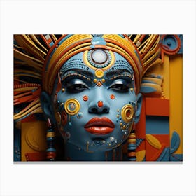 Portrait Of An African Woman Canvas Print