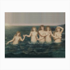 The Sea Maidens (Ca 1885 1886) – Evelyn De Morgan (English, 1855 1919) Canvas Print