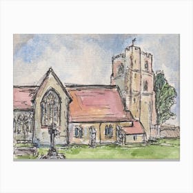 St Marys Chartham 13th Sep 2024 Canvas Print