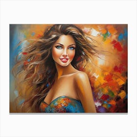 A Stunning Woman Canvas Print