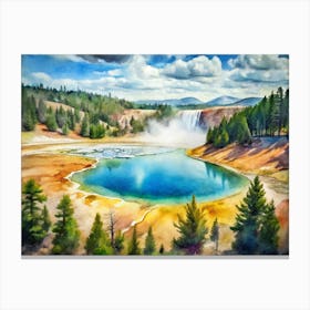 Yellowstone National Park Usa (1) Canvas Print