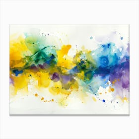 Abstract Watercolor Painting 72 Canvas Print