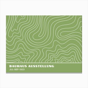 Bauhaus Green Exhibition 33 Canvas Print