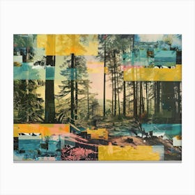 Forest Photo Collage 6 Canvas Print