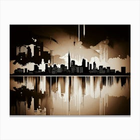 Abstract City Skyline Canvas Print