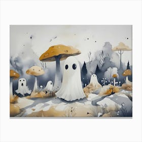 Ghosts In The Woods 5 Canvas Print