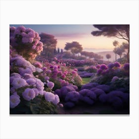 Purple Garden Canvas Print