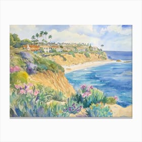 Beach at Swami's Encinitas Canvas Print