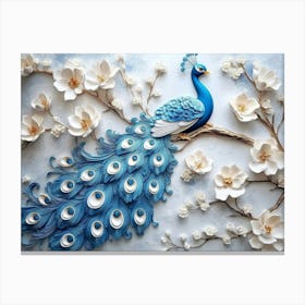 Peacock 48 Canvas Print