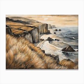 European Coastal Painting (213) Canvas Print