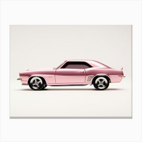 Toy Car 69 Camaro Pink Canvas Print