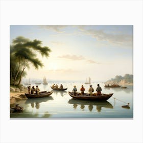 Boatmen Canvas Print