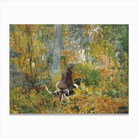On The Trail, Winslow Homer Canvas Print
