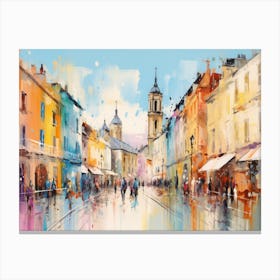 Wet Street Canvas Print