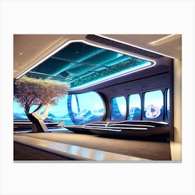 Futuristic Interior Canvas Print